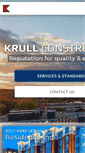 Mobile Screenshot of krullconstruction.net